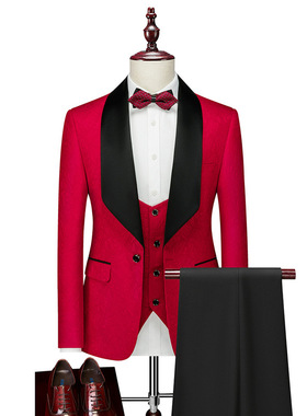 Red  King Boys Suits For Wedding  Kids Birthday Party Formal