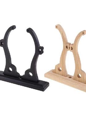 Wood Folding Fan Stand Sturdy Display Base Large Decorative