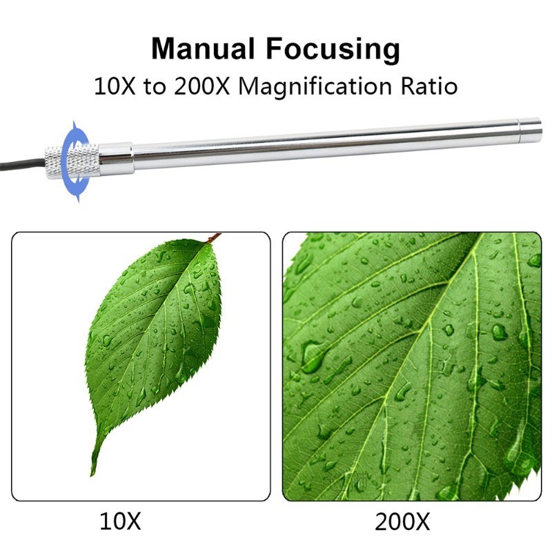 Computer 1080P 2MP Camera HD Visual Magnifier USB Endoscope