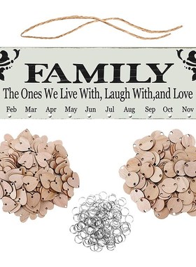 Wood DIY Friend Family Birthday Reminder Calender Board  Ann