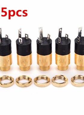 5 Pcs/lot Gold PJ392 3.5mm Stereo Female Sockect Jack 3.5 Au