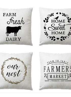 Fall Cushion Covers 18x18 Inch Farmhouse Decor Thanksgiving