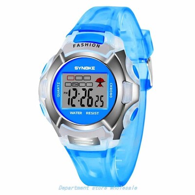 Kids watch lunous alarm waterproof multifunctional student
