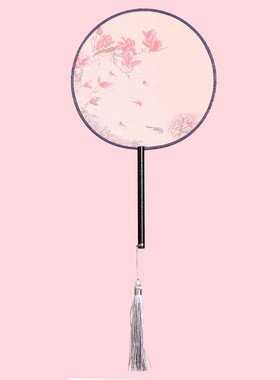 Round fan ancient classical mandarin fan fan transparent