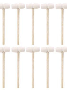 10 Pcs Wooden Hammers Toys for Chocolate Breakable Heart Min