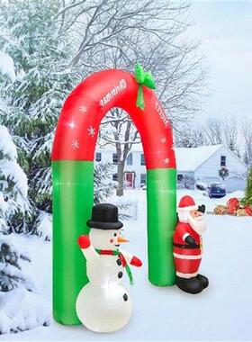 2.4m Christmas Inflatable Arch Santa Claus Snowman Archway