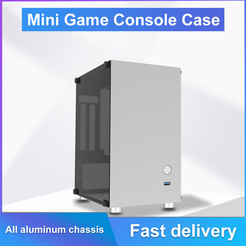 ITX PC Gaming Case Computer Aluminum Cabinet Portable Mini