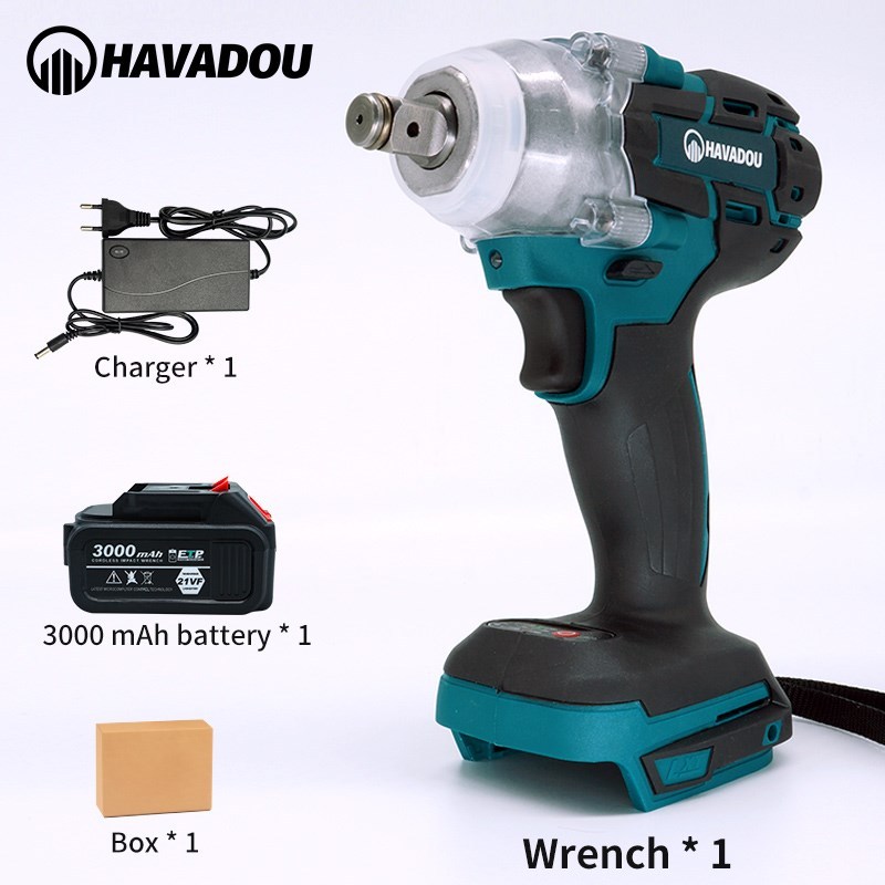 21V Electric Impact Wrench  Brushless Wrench With Socket 300