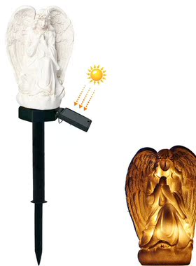 HobbyLane Simple Angel Shape LED Solar Powered Light for