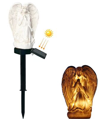 HobbyLane Simple Angel Shape LED Solar Powered Light for