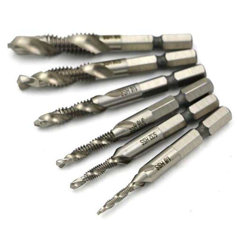 6pcs M-M10 Tap Hex Shank H 441 Screw Spiral Point Thread M