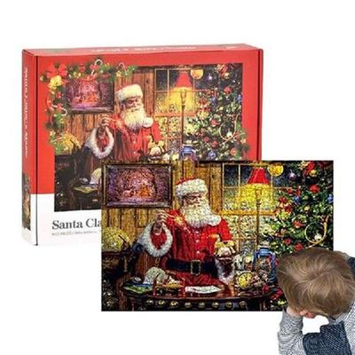 Christmas Santa Claus Puzzle 1000pcs Santa Claus Jigsaw Puzz