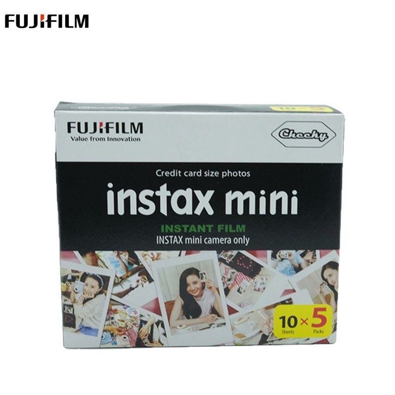 50 Sheets Fujifilm Instax Mini White Film Instant Photo Pap