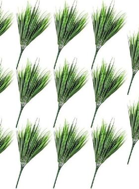 14Pcs Artificial Plants Fake Plastic Greenery Shrub Bushes