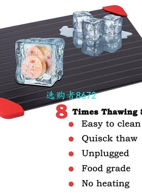 Meat Quick Thawing Plate Defrost Tray Thaw Frozen Food Meat