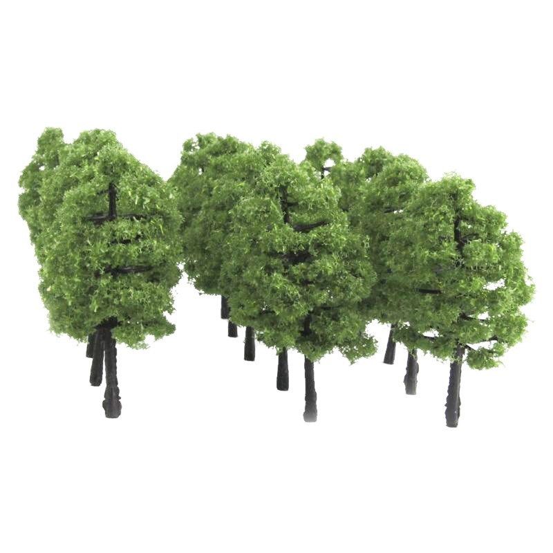 20pcs Plastic Miniature Model Trees Artificial Tree Train Ra