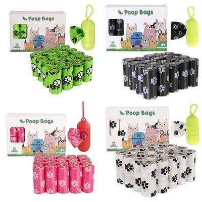 16 Rolls Biodegradable Dog Poop Bags   Dispenser Leak Proof