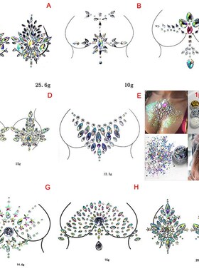 Women's Temporary Tattoos Fake Tattoo Stickers Chest Jew