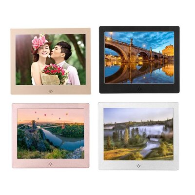 8 Inch Digital Photo Frame Metal Frame HD 1024X768 Electroni