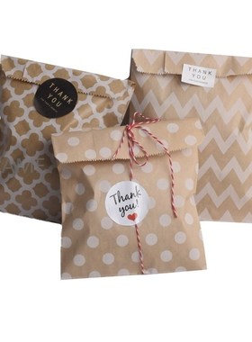 Paper Bags Treat bags Candy Bag Chevron Polka Dot Bags