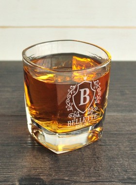 Custom Whiskey Glass, Monogrammed Whiskey Glasses, Engraved