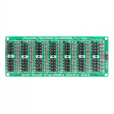 Seven Decade Slide Resistor Board 1R-9999999R Step Accuracy