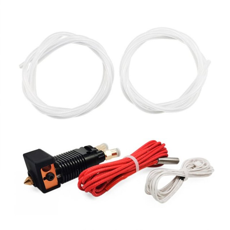 3D Printer Accessories MK8 2 in 1 out Extrusion Head Transpa