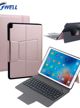 Wireless Bluetooth Keyboard PU Leather Case For Apple iPad
