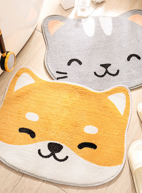 Cartoon Cute Household Imitation Cashmere Floor Mat Japanese