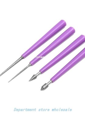 4pcs Diamond Hole Enlarger Tool Set Tipped Reaming File Ream
