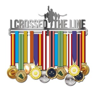 32 Medals Stainless Steel Holder Sport Running Medal Hanger