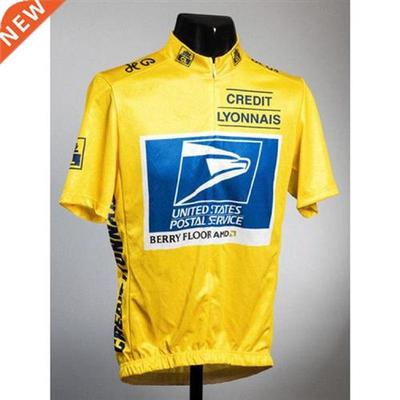 United States postal service Yellow jersey Short Sleeve Cycl