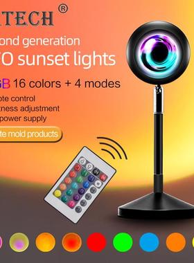 16 Color RGB UFO Sunset Lamp Projection Table Lamp Rainbow