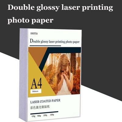 A4 Double Side high glossy photo paper for laser printer 128