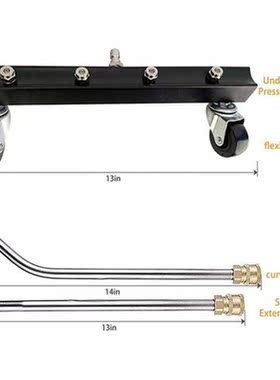 13 Inch Pressure Washer Undercarriage Cleaner,Garden Cleanin