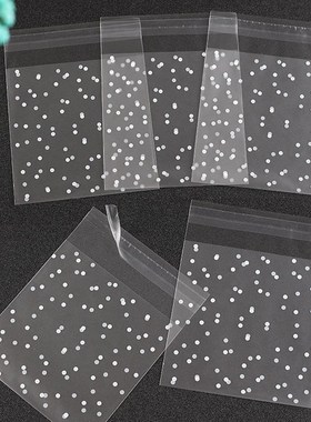 100pcs/set Gift Packing Bag Plastic Biscuits Packaging Bread