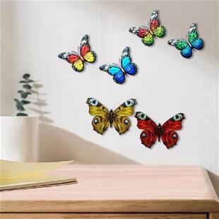 6 PCS Large Metal Butterfly Wall Art Outdoor Decor, 6 Pack