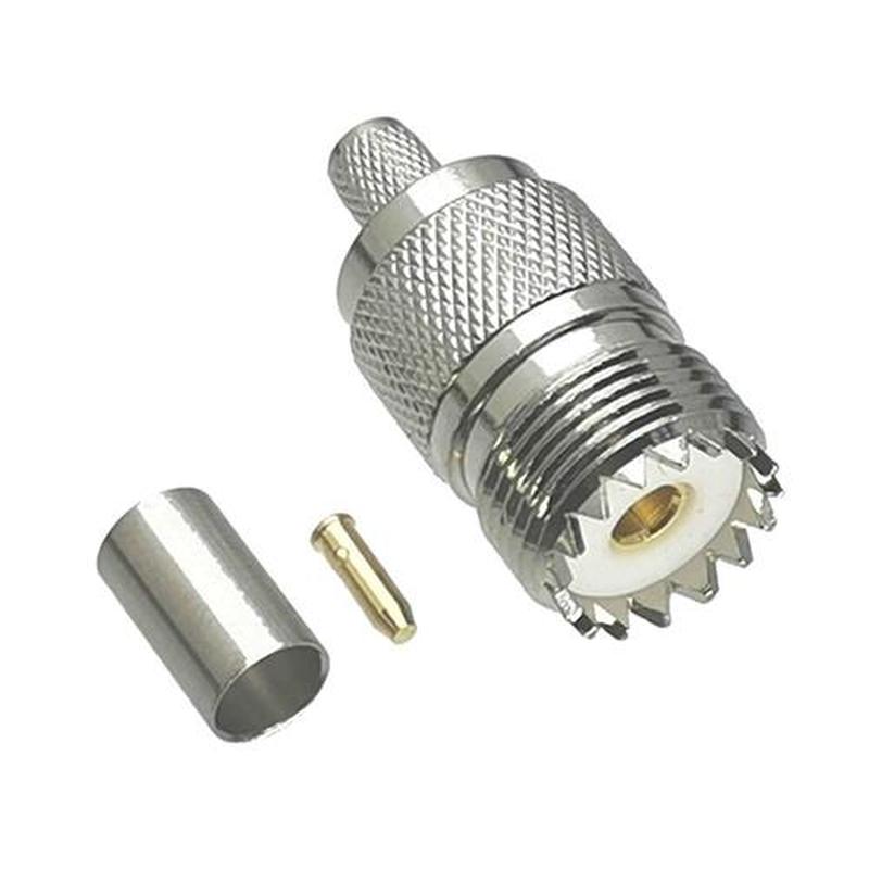 10Pcs Connector UHF SO29 Female Jack Crimp RG8X LMR240 RF A