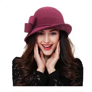 Women Party Formal Headwear Lady Winter Fashion Asymmetric B
