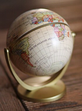 Vintage English Edition Globe World Map Decoration Earth Glo