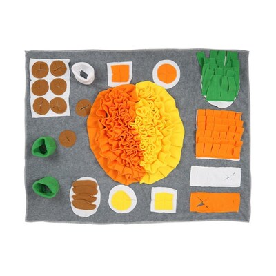 Snuffle Mat Nose Smell Training Blanket Sniffing Pad Slow Fe