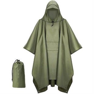 Fashion Camo Raincoat Military Impermeable Waterproof Thick