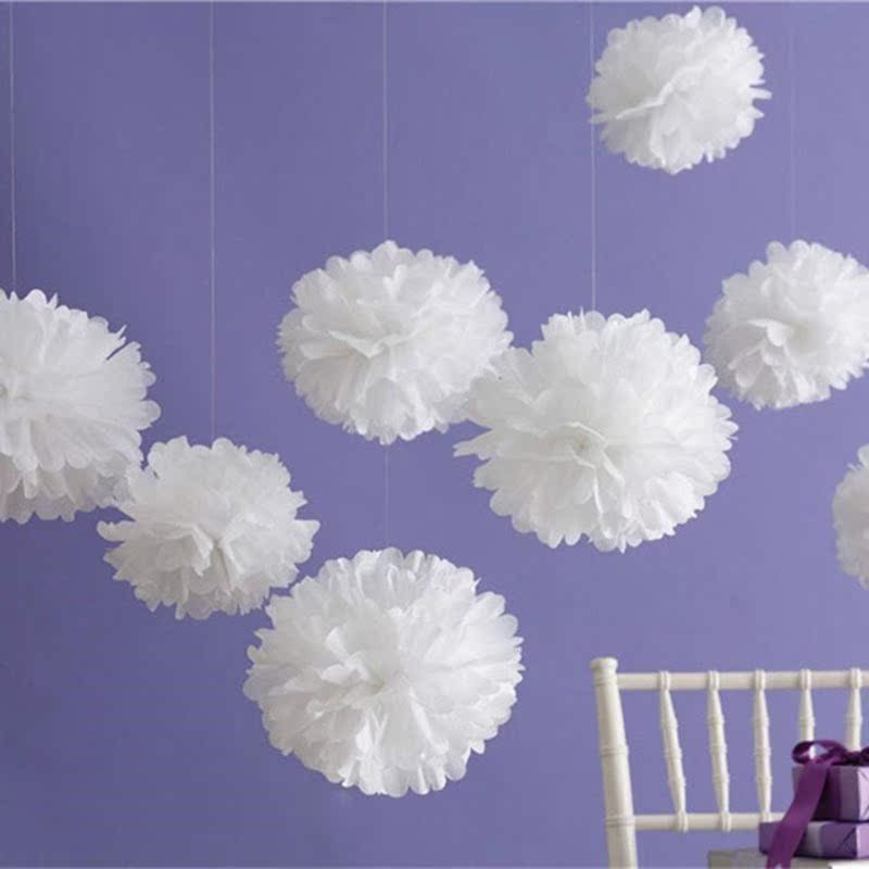 5PCS Handmade 6''(15CM) Tissue Paper Pom Poms Paper