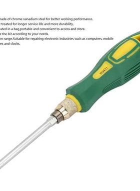 9in1 Multi Purposes Slotted Screwdriver Bit Set Steel Repai