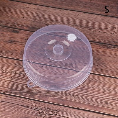 New 1pcs Plastic Microwave Food Cover Clear Lid Safe Vent Ki
