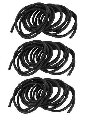3Pcs 25 Ft Split Wire Loom Conduit Polyethylene Tubing Black