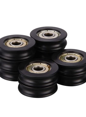 5 Pcs Plastic Embedded 626ZZ Window Door Wheel U Groove Guid