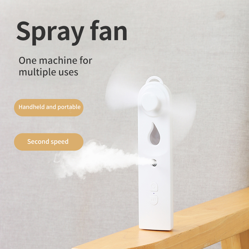 Mini Handheld Fan With Mister USB Nano Spary Diffuser Fold A