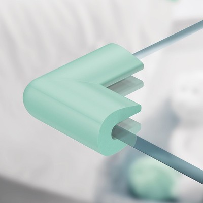 Toughened glass bead children table Angle serging orthogonal