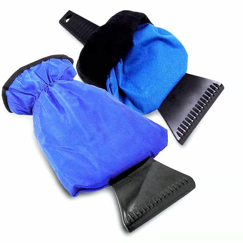 Car Ice Scraper Mitt Winter Warm Car Windshield Snow Shovel